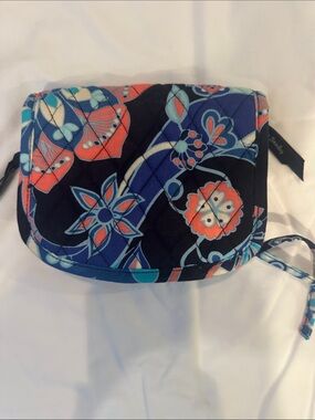 Vera Bradley Lotus Flower Swirl Quilted Cosmetic